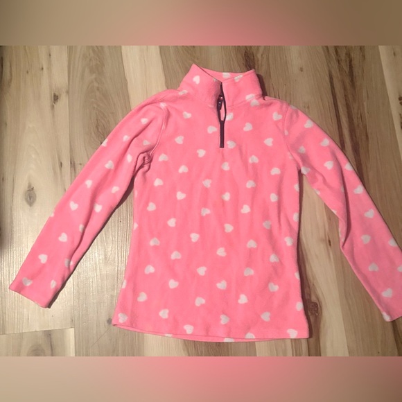 GIRLS HALF ZIP FLEECE SWEATER - Picture 1 of 3